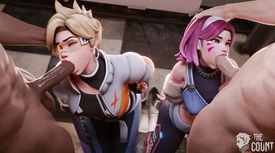 "Tracer and D.Va Caught by the Police, Introduction Part 1: The Count's Stakeout"