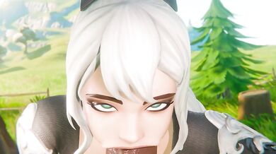 "Cum-guzzling slut Clara deepthroats a BBC while riding the J Top."