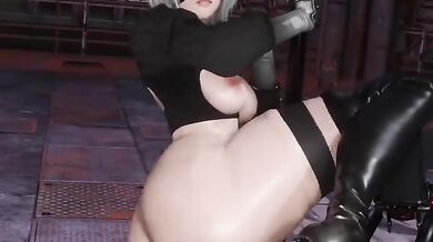 'Masturbating Sexy Girl with Curvy Ass'