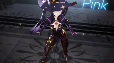 "Watch Mona and Whimsical Mercy's Hentai MMD Adventure with Mr. Pink!"