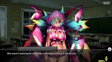 Watch hot Japanese school girls get ravaged by a horny monster in this epic Taimanin RPGX hentai porn video!