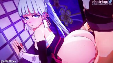 Woof! You won't believe what happens when Ayaka puts on her doggy style!