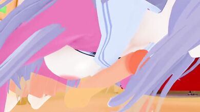 "High School Students, Miu and Irumi, Find Themselves Trapped in a Deadly Game of Danganronpa!"