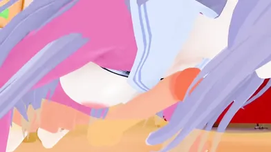 "High School Students, Miu and Irumi, Find Themselves Trapped in a Deadly Game of Danganronpa!"