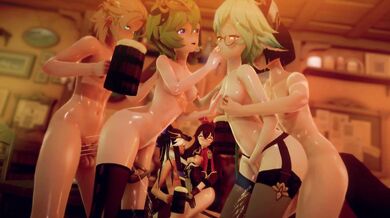 "Greeting the Morning After: A Windblume Hentai Party Special"