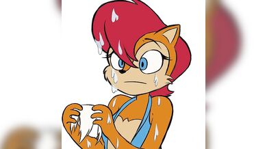 Rewritten: Sally grabs Amy's panties and takes them off slowly, teasing her as she does so.