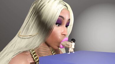 "Giant Dong for a Giant Lady in WE-WE 3D"