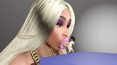 "Giant Dong for a Giant Lady in WE-WE 3D"