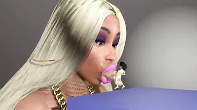 "Giant Dong for a Giant Lady in WE-WE 3D"