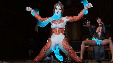 "Mastering the Art of Summoning: A Demoness and Her Pet"