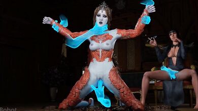 "Mastering the Art of Summoning: A Demoness and Her Pet"