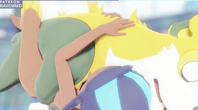 "Unleashing the Beast Within - Nessa and Rave MMD!"