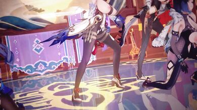 "Megan & Keqing - the lesbian orgy with Yelan and Ningguang - empire"