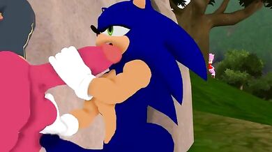 "The Tiny Temptress and the Hedgehog's Hidden Desires: Sonic's Cheating Adventure with Amy."