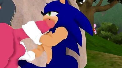 "The Tiny Temptress and the Hedgehog's Hidden Desires: Sonic's Cheating Adventure with Amy."