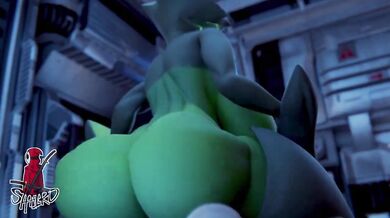 Horny titaness rides a bull like a cowgirl.