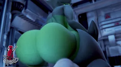 Horny titaness rides a bull like a cowgirl.