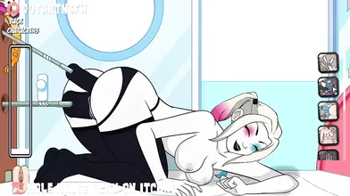 'The Double Anal Dildo Harley Quinn Orgasms with Squirting Hole House Fun'