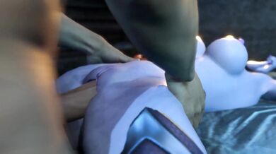 Making love with the hot babe in the woods