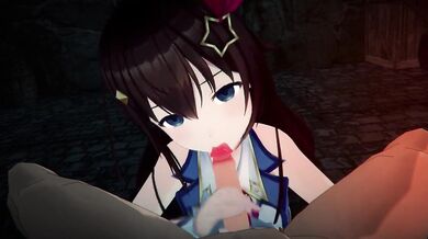 'HoloLive!: Robin00 in 3D Virtual Reality with Tokino Sora'