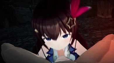 'HoloLive!: Robin00 in 3D Virtual Reality with Tokino Sora'