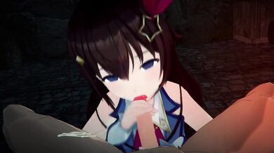 'HoloLive!: Robin00 in 3D Virtual Reality with Tokino Sora'