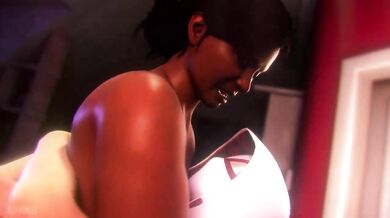 "While Miles Is Away, Rio Gets Double-Teamed by Futanari Spider-Gwen and Her Girlfriend in the Skies"