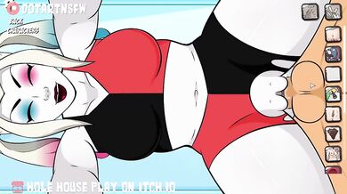 "The Hole House: Harley Quinn gets Doggy Style Creampied in a Porn Parody"
