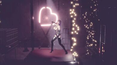 "Sexy Vannessa seductively dances in her lingerie, teasing and pleasuring herself with a vibrator."