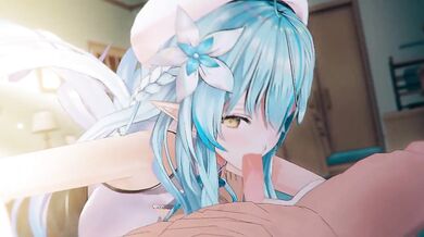 "Lamy's Holographic Lust with Yukihana and Robin00's Hardcore Desires!"
