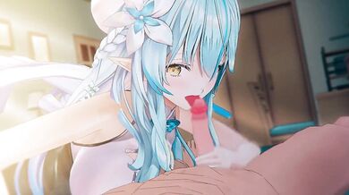 "Lamy's Holographic Lust with Yukihana and Robin00's Hardcore Desires!"