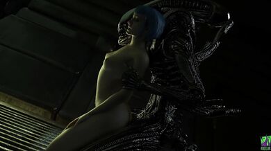 "Evelyn and the Xenomorph: A Love Story - Passionate Sex with Beastly Joe"