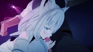 "Holographic Live Hentai with Shirakami Fubuki! Starring Robin00 in 'The Frost Maiden Awakens'"