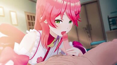 Rewritten as: "Sexy Hololive Miko Sakura with Robin00"