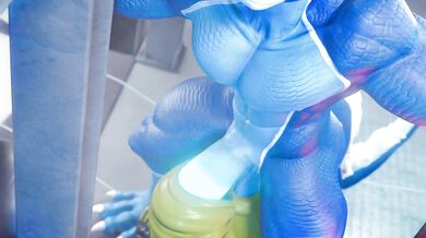 "Exploring the depths of ecstasy with a golden phallus, worshiping the divine nuts."