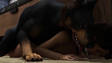 Would you like to watch me play with my pussy while I pet your dog?