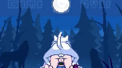 The wolf ravages her ass with his massive knot until it breaks, leaving her quivering in ecstasy