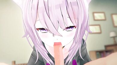 'Robin, the Neko-Chan and her Mixed Drinks - Hololive Hentai Porn'