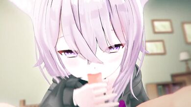 'Robin, the Neko-Chan and her Mixed Drinks - Hololive Hentai Porn'