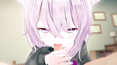 'Robin, the Neko-Chan and her Mixed Drinks - Hololive Hentai Porn'