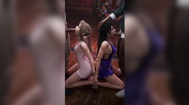 'Sexy-Ass-Femme-Fatale-Hentai-Showdown-Starring-Tifa-and-Aerith-VS.-Mighty-Black-Cock-Suck-Off-Porn-Video-{Pewposterous}'