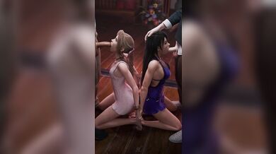 'Final Fantasy X-2: Double Date with Aerith and Tifa [PewPosterous]'