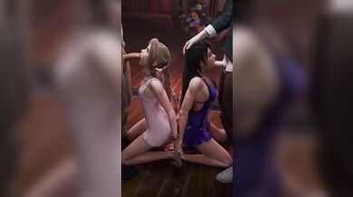 'Final Fantasy X-2: Double Date with Aerith and Tifa [PewPosterous]'
