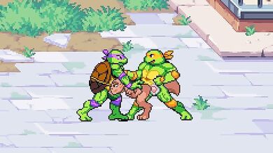 'Three Ninja Turtles and Only Two Holes from a Furry with Multiple Penises'