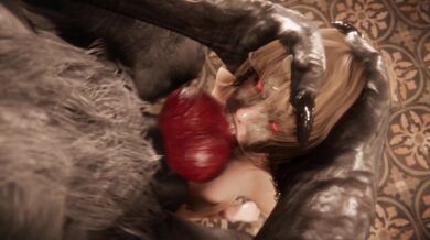 'Ashley's x-Rated Werewolf Face Fuck by Rekin3D'
