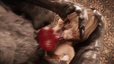 'Ashley's x-Rated Werewolf Face Fuck by Rekin3D'
