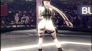 "Cammy, the busty fighter, plays Street Fighter for the gameplay... and loses control of her body!"