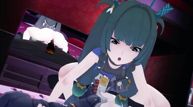 'Busty Asian MILF Qingyi fucks the zenless construction worker in the forbidden zone of zero, where anything goes!'