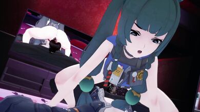 'Busty Asian MILF Qingyi fucks the zenless construction worker in the forbidden zone of zero, where anything goes!'