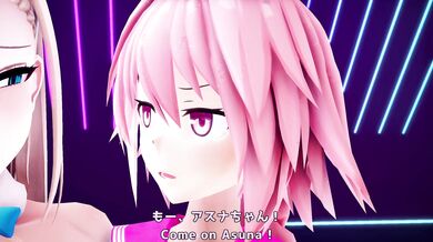 Watch as the demonic creature with a massive appendage enters Asuna and takes her hard, making her scream in pleasure.